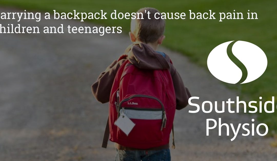 Backpacks, Back Pain and Back to School